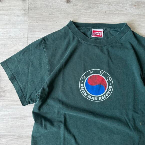 Vintage 90s Shortys Skateboards Asian Man Records Old Skate Tee - Picture 3 of 6
